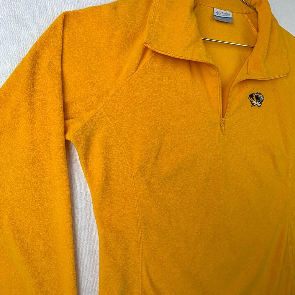 Columbia Zip Fleece Pullover Shirt Missouri Tigers Top Mizzou NCAA Embroidered L - Picture 8 of 15